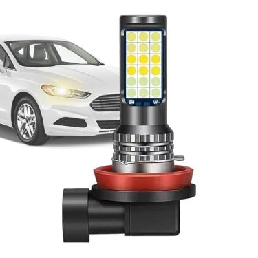 Imagem de Faróis de de carro - Luzes de condução antiembaçamento | Modos de três cores, lâmpada flash brilhante, lâmpada plug and play para iluminação frontal caminhão automotivo