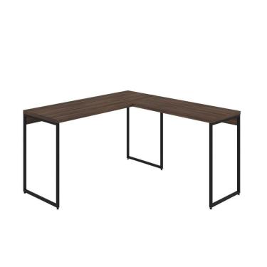 Imagem de Mesa Em L Dynamica Office 135x140x75cm Nogal - Nogal -