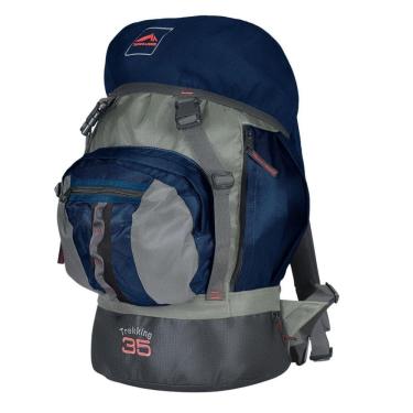 Imagem de 0035 - Mochila Trekking 35 - Marinho Com Cinza