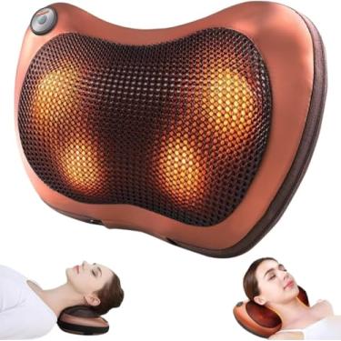 Imagem de Almofada Massageadora Shiatsu Massagem Relaxamento Alivia Dores Costas Lombar Ombros com Aquecimento Conexão Veicular e Bivolt