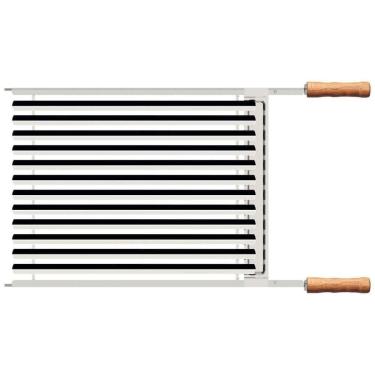 Imagem de Grelha Tramontina Churrasco 50x41cm Aço Inox Com Cabo De Madeira