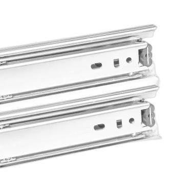 Imagem de Corrediça Reforçada Trilho Telescópico Gaveta 30Cm 30Kg Par