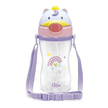 Imagem de Copo Infantil Unicórnio 400ml Com Canudo Lillo
