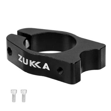 Imagem de WEEROCK Braçadeira de assento de bicicleta de 34,9 mm com orifícios de instalação para rack traseiro de bicicleta Rack de carga de liga de alumínio grampos de poste de assento, preto