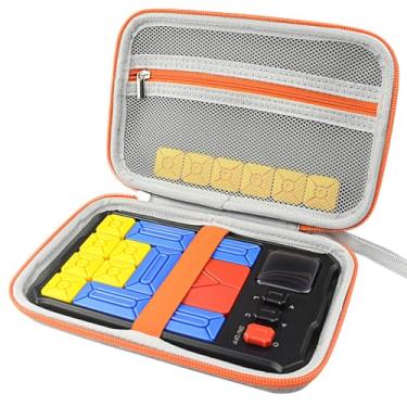 Imagem de AONKE Hard Carrying Case Compatible with GiiKER Super Slide Puzzle Games, Original 500+ Challenges Brain Teaser Puzzle (Gray case+Orange)