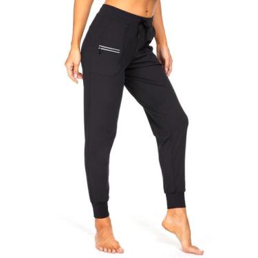 Imagem de Joggers Kcutteyg, leve, de secagem rápida, com bolsos, pretos
