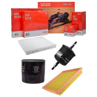 Imagem de Kit De Filtros Crossfox 2014 A 2018 / Fox 2014 A 2018 / Spacefox 2013 A 2018 - Wega Wkl301