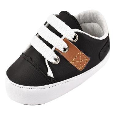 Imagem de Sapatinho Tênis Bebê até 1 ano Direto Da Fabrica Preto - Bebê Mania, 1