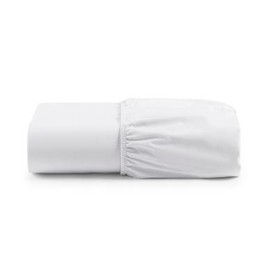 Imagem de Lençol Solteiro Micropercal 300 Fios Peletizado com Elástico - Branco