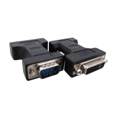 Imagem de Adaptador Dvi-I Dual Link 24+5 Femea Para Vga 15 Pinos Macho