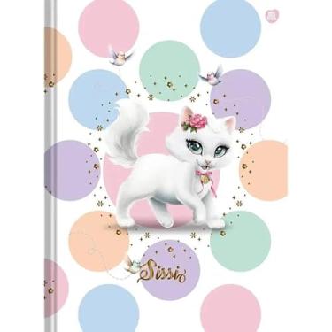 Imagem de Caderno (SEM PAUTA) Brochurão Grande Gatinha Sissi CD 80 Folhas Animativa
