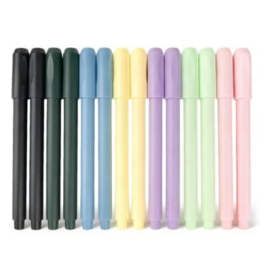 Imagem de FUNLAVIE Extensores de lápis ajustáveis para artistas, alongador de lápis Macaron e suporte de lápis de cor para esboços, escrita e desenho artístico