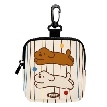 Imagem de Porta-chaves mini porta-moedas, bolsa multifuncional para chaves, moedas, fone de ouvido, batom, porta-cartões, organizador de cabos de dados, bolsa com zíper, bolsa fofa para filhotes, acessórios