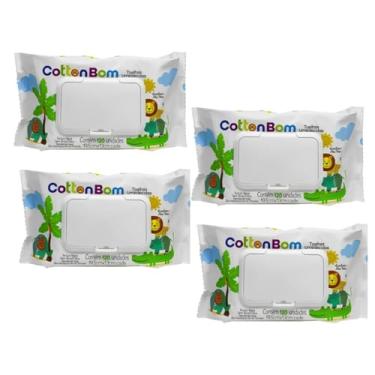 Imagem de Lenços Umedecidos Toalhas Suaves 1 a 10 Pacotes Hipoalergênico Macio e Resistente (4 Pacotes)