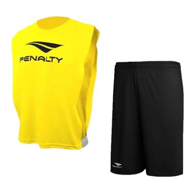 Imagem de Kit Futebol Penalty Colete + Calção Juvenil