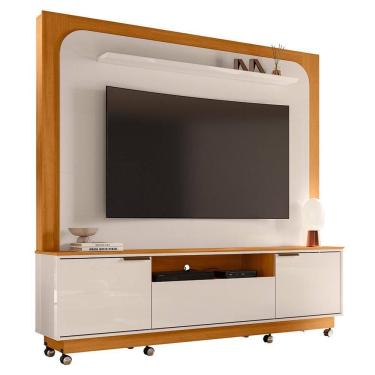 Imagem de Estante Home Theater Nilo para TV até 75” com Rodízios - Madetec