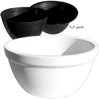 Imagem de Forma 3D para Vaso Ornamental Redondo em ABS 2mm para Concreto, Cimento e Gesso