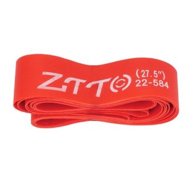 Imagem de IEUDNS Fita protetora para pneu de bicicleta 2 peças 27,5'', fácil de instalar, proteção contra furos, para aro de bicicleta, para mountain bikes, Largura 2.2 Cm