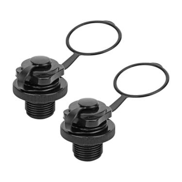 Imagem de Thouyadyeh Válvula de ar inflável para barco, 2 peças de plugues de ar em espiral de barco infláveis de substituição unidirecional para bote de borracha, caiaque, barco, piscina (22 mm)