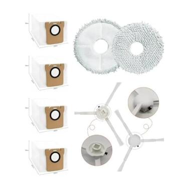 Imagem de PRODUTO NO BRASIL E SEM CUSTO DE ENVIO - Acessórios para aspirador de pó Xiaomi X20 Max/X20 Pro (2 escovas laterais + 2 panos + 4 bolsas de pó)