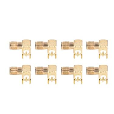 Imagem de Painel de Conectores RF 10pcs Bent 90 Graus 4 Antena PIN PCB PCB END SMAKWE Adaptador Coaxial para Equipamentos de Microondas e Sistemas GPS, Hotspots Wifi