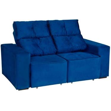 Imagem de Estofado Adapt 2 Lugares Retrátil E Reclinável Espuma D23 Paraná Azul