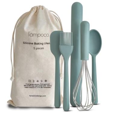 Imagem de Conjunto de cozinha e assadeira Tampoco Real Kids – Utensílios de cozinha Montessori para cozinhar de verdade com utensílios de silicone seguros para alimentos – Presente funcional e divertido para