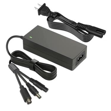 Imagem de Carregador 3 em 1 de 42V 2A com 3 conexões para carregamento de bateria de lítio e aspirador de pó compatível com a lâmina Jetson Swagtron Gotrax Swagway