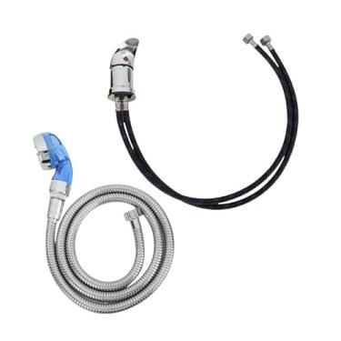 Imagem de MotiveTech Kit de e pulverizador para lavatório de shampoo, fácil de instalar, para uso em cadeiras de cabeleireiro e barbeiros. Misturador de água