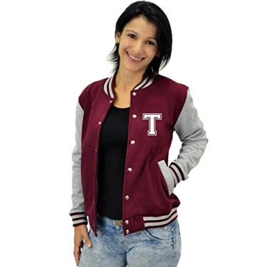 Imagem de Jaqueta College Feminina Universitária Americana - Letra T