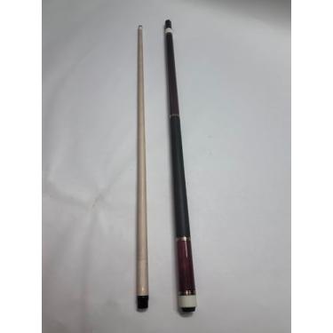 Imagem de Teekerwang Taco de sinuca 147.3 cm 19 567.0 g 2 peças com ponta de 12,5 mm, taco de bilhar canadense Maple Pro, para adultos/iniciantes/jogadores profissionais. (Vermelho-01)