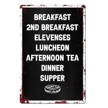 Imagem de Placa engraçada de cozinha estilo vintage para decoração de parede de cozinha doméstica, presente para amantes de filmes 20 x 30 cm