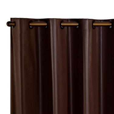 Imagem de Cortina Blackout Pvc 2,80m X 2,30m 100% Policloreto De Vinila - Marrom
