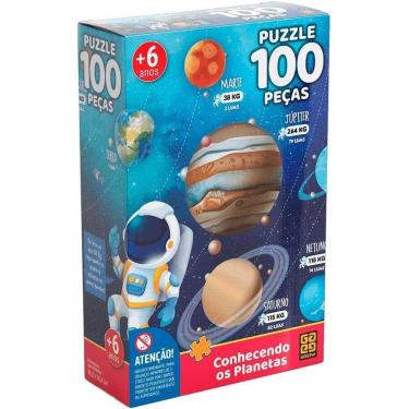 Imagem de Quebra Cabeça - Conhecendo os Planetas 100 peças