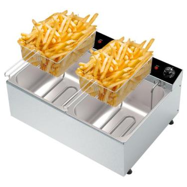 Imagem de FRD11 Fritadeira Elétrica Dupla 2500W 2 Cubas 5,0 Litros 127V 50-60 Hz