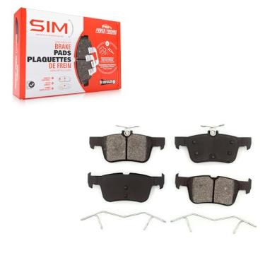 Imagem de Pastilhas de freio a disco traseiro SIM-1665 para Ford Fusion Escape Edge Lincoln MKZ MKC MKX Nautilus Continental Police Responder Hybrid