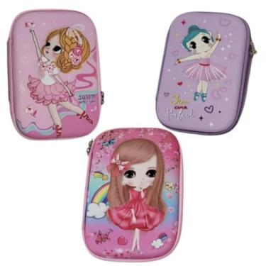 Imagem de Estojo Escolar 3D Infantil (Desenhos Variados) (BAILARINA)