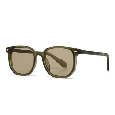 Imagem de Óculos de Sol Jelly Color com Lentes Metálicas Degradê e Proteção UV400 para Esportes ao Ar Livre, Corrida e Ciclismo, Verde Militar