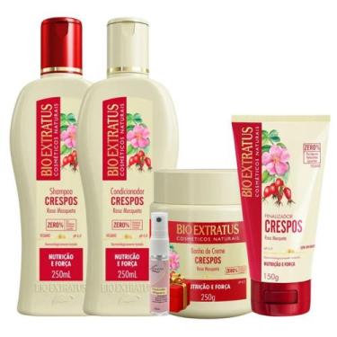 Imagem de Kit Crespos 1 Shampoo 1 Condicionador 1 Banho 250ml + Finalizador 150m