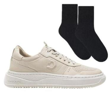 Imagem de Kit Sapatênis Democrata Denim Block Masculino + M-Masculino