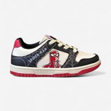 Imagem de Tênis Disney Marvel Homem-Aranha Infantil Branco-Masculino