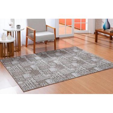 Imagem de Tapete pratik 1,50 x 2,00 antiderrapante moderno toque macio suave div