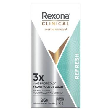 Imagem de Desodorante Antitranspirante Rexona Stick Clinical Refresh 58g