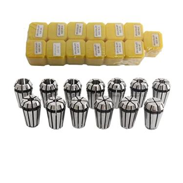 Imagem de U5GAAALPPQ9 Motor de eixo CNC 13 peças ER11 conjunto de pinças de mola de mandril para máquina de gravação CNC, ferramenta de torno de fresagem para motor de eixo (comprimento: conjuntos ER11 (1-7 mm)