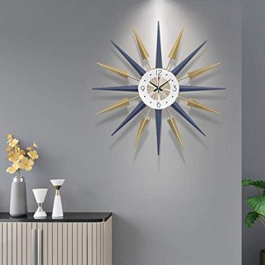 Imagem de U5GAAALPPQ9 Relógio de parede vintage flora, redondo, retrô, rústico, decoração gasta, relógio francês, romântico, decoração de casa, silencioso, sem tique-taque, operado por bateria 5# 30 cm (C 22