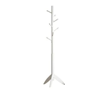 Imagem de SLGGPJBU Cabideiro de madeira com economia de espaço, suporte de madeira com 8 ganchos para hall de entrada, cabide para chapéu de árvore, corredor, cabide de roupas, suporte de entrada, suporte de