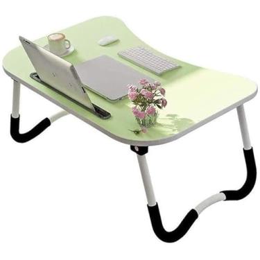 Imagem de Mesa de computador verde, mesa dobrável de dormitório, mesa pequena, mesa de aprendizagem simples e preguiçosa