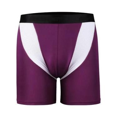 Imagem de Cuecas Boxer Masculinas De Malha De Gelo, Pacote Com 3, Resistentes Ao