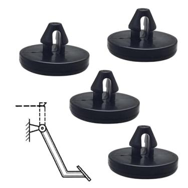 Imagem de Icyfond 4 peças de pastilhas de pedal de freio, almofada de parada de pedal de freio de carro e tampa de interruptor de luz, substitui OEM # 90541-06036, trava de freio de embreagem automática