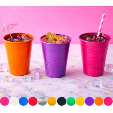 Imagem de 100 Copos Descartáveis 200ml Festa Aniversário e eventos dec - BELLO F